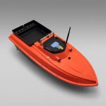 Швидкіский прикормочний кораблик для риболовлі з GPS з 1 бункером помаранчевий - Зображення 3