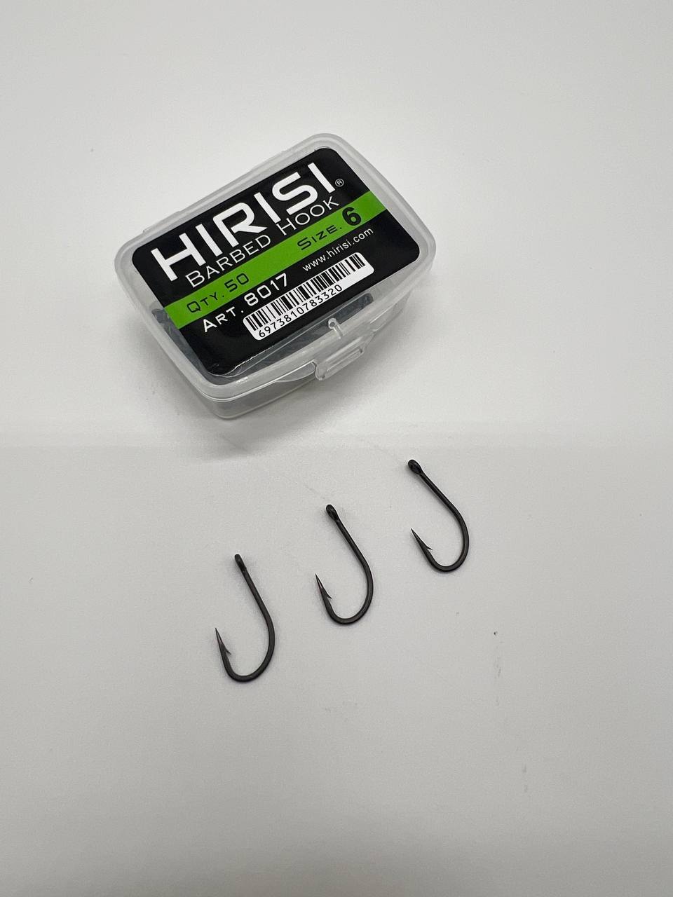 50351581 Рибальські гачки HIRISI BARBED HOOK 50 шт. - Зображення 1