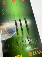 Готовий повідець з волосом , гачок Long Shank Hook 3 шт. - Зображення 3