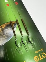 Готовий повідець з волосом , гачок Wide Gape 3 шт. - Зображення 4