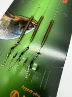 Готовий повідець з волосом , гачок Barbed Hook 3 шт.