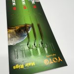 Готовий повідець з волосом , гачок Wide Gape 3 шт.
