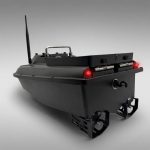 Швидкіский прикормочний кораблик для риболовлі з GPS з 1 бункером чорний - Зображення 3