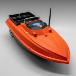 Швидкіский прикормочний кораблик для риболовлі з GPS з 1 бункером помаранчевий - Зображення 4